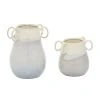 Grayson Lane Farmhouse White Ceramic Vases - Set of 2