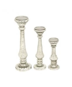 Grayson Lane 1-Candle Glass Pillar Candle Holder - Set of 3 -GRAYSON LANE shop 330859756 AlternateImage5 l