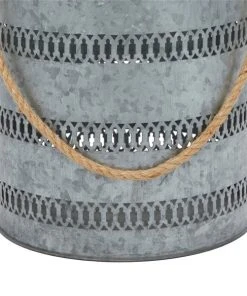 Grayson Lane Grey Metal Lantern Candle Holder - Set of 2 -GRAYSON LANE shop 330859759 AlternateImage3 l