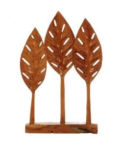Grayson Lane Natural Brown Teak Wood Abstract Sculpture -GRAYSON LANE shop 330859763 AlternateImage4 l