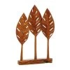 Grayson Lane Natural Brown Teak Wood Abstract Sculpture