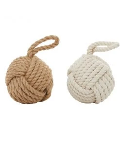 Grayson Lane Jute Rope Sculptures - Set of 2