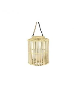 Grayson Lane Rattan Lantern Candle Holder