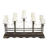 Grayson Lane 10-Candle Black Metal Candelabra Candle Holder