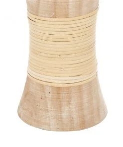 Grayson Lane Brown Wooden Pillar Candle Holder - Set of 3 -GRAYSON LANE shop 330859779 AlternateImage4 l
