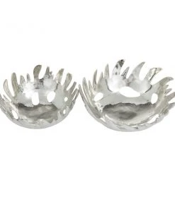 Grayson Lane Contemporary Aluminum Decorative Bowls - Set of 2