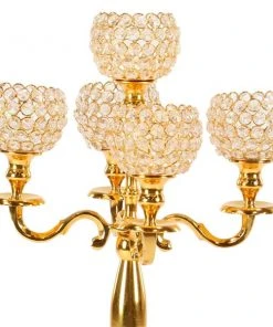 Grayson Lane 5-Candle Aluminum Candelabra Candle Holder -GRAYSON LANE shop 330859792 AlternateImage3 l