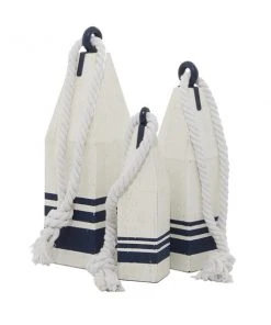 Grayson Lane White Wood Nautical Sculpture