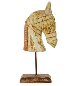 Grayson Lane Brown Mango Wood Horse Sculpture