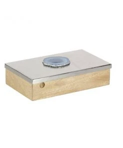 Grayson Lane Silver Mango Wood Box