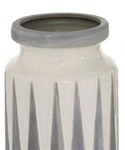 Grayson Lane Traditional Grey Ceramic Vase 8 Grayson Lane Traditional Grey Ceramic Vase -GRAYSON LANE shop 330859806 AlternateImage3 l