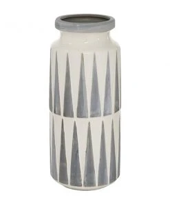 Grayson Lane Traditional Grey Ceramic Vase 9 Grayson Lane Traditional Grey Ceramic Vase -GRAYSON LANE shop 330859806 AlternateImage4 l