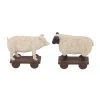 Grayson Lane White Polystone Farm Animal Sculptures - Set of 2