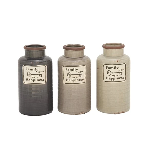 Grayson Lane Stoneware Vases - Set of 3 1 Grayson Lane Stoneware Vases - Set of 3