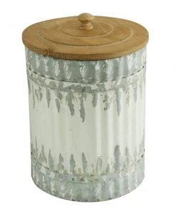 Grayson Lane White Metal Decorative Jars - Set of 3 -GRAYSON LANE shop 330859811 AlternateImage4 l