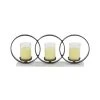 Grayson Lane 3-Candle Black Aluminum Votive Candle Holder