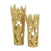 Grayson Lane Gold Aluminum Vases - Set of 2