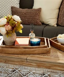 Grayson Lane Brown Rustic Mango Wood Trays - Set of 3 -GRAYSON LANE shop 330859833 AlternateImage1 l