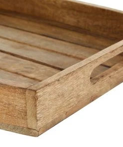 Grayson Lane Brown Rustic Mango Wood Trays - Set of 3 -GRAYSON LANE shop 330859833 AlternateImage2 l