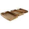 Grayson Lane Brown Rustic Mango Wood Trays - Set of 3