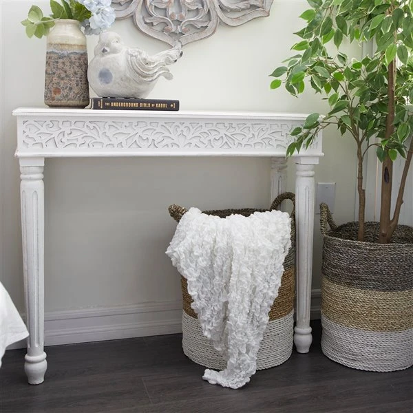 Grayson Lane White Farmhouse Console Table 2 Grayson Lane White Farmhouse Console Table - Image 2