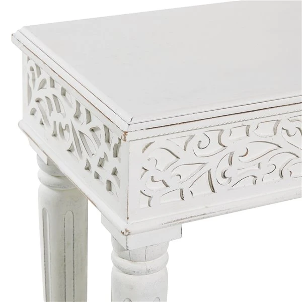 Grayson Lane White Farmhouse Console Table 3 Grayson Lane White Farmhouse Console Table - Image 3