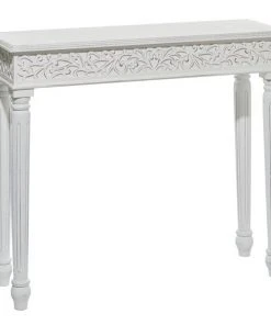 Grayson Lane White Farmhouse Console Table