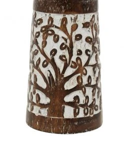 Grayson Lane Natural Mango Wood Pillar Candle Holder - Set of 3 -GRAYSON LANE shop 330859847 AlternateImage3 l