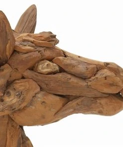 Grayson Lane Brown Teak Wood Horse Sculpture -GRAYSON LANE shop 330859849 AlternateImage2 l