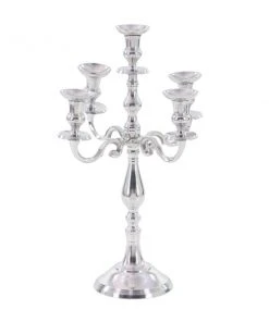Grayson Lane 5-Candle Silver Aluminum Candelabra Candle Holder -GRAYSON LANE shop 330859850 AlternateImage5 l