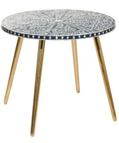 Grayson Lane White and Black Wood Coffee Table