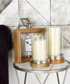 Grayson Lane 1-Candle Glass Hurricane Candle Holder - Set of 3 2 Grayson Lane 1-Candle Glass Hurricane Candle Holder - Set of 3 -GRAYSON LANE shop 330859856 AlternateImage2 l