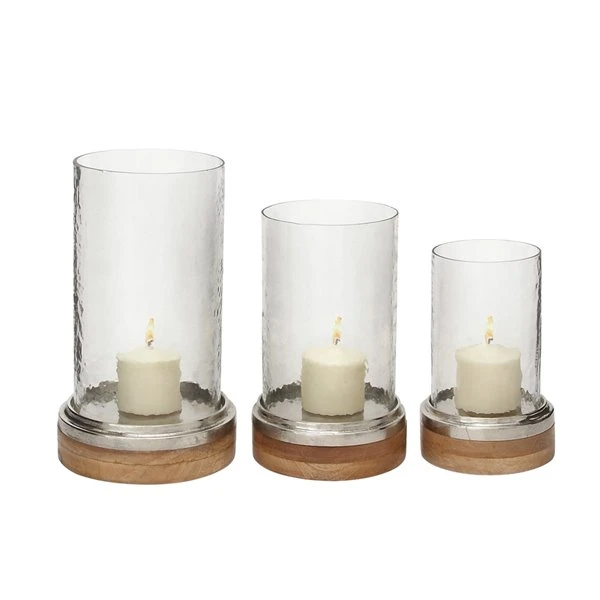 330859856_MainImage_001_l.jpg Grayson Lane 1-Candle Glass Hurricane Candle Holder - Set of 3 -GRAYSON LANE shop 330859856 MainImage 001 l