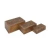 Grayson Lane Rustic Brown Mango Wood Boxes - Set of 3