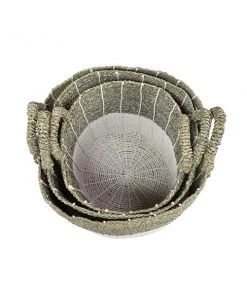 Grayson Lane White Sea Grass Storage Baskets - Set of 3 -GRAYSON LANE shop 330859868 AlternateImage5 l