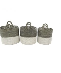 Grayson Lane White Sea Grass Storage Baskets - Set of 3 -GRAYSON LANE shop 330859868 AlternateImage6 l