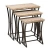 Grayson Lane Brown Fir Wood Accent Table Set - 3-Piece