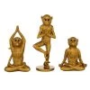Grayson Lane Gold Polystone Monkey Sculptures - Set of 3