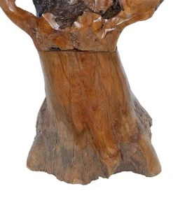 Grayson Lane Brown Teak Wood Leaf Sculpture -GRAYSON LANE shop 330859914 AlternateImage2 l