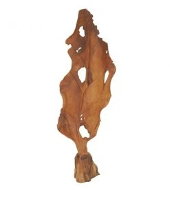 Grayson Lane Brown Teak Wood Leaf Sculpture -GRAYSON LANE shop 330859914 AlternateImage3 l