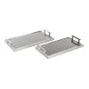 Grayson Lane Silver Mango Wood Trays - Set of 2