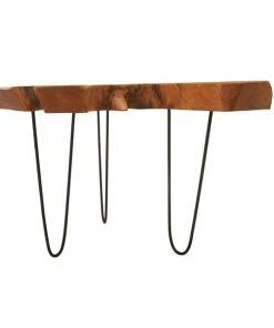 Grayson Lane Brown Teak Wood and Metal Coffee Table -GRAYSON LANE shop 330859919 AlternateImage6 l