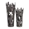 Grayson Lane Black Aluminum Vases - Set of 2