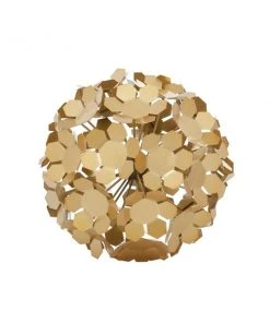 Grayson Lane Gold Metal Geometric Sculpture