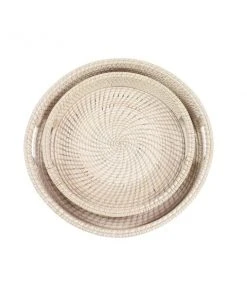 Grayson Lane Boho Cream Wood Trays - Set of 2 -GRAYSON LANE shop 330859932 AlternateImage4 l