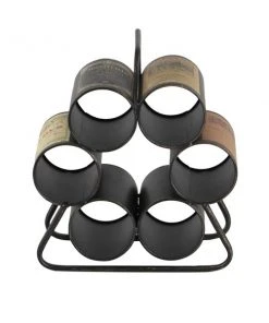 Grayson Lane 6-in x 14-in Black Metal Wine rack -GRAYSON LANE shop 330859939 AlternateImage4 l