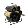 Grayson Lane 6-in x 14-in Black Metal Wine rack
