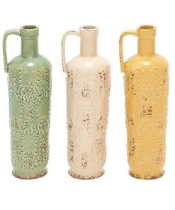 Grayson Lane Vintage Stoneware Vases - Set of 3