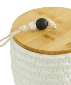 Grayson Lane White Ceramic Decorative Jars - Set of 3 -GRAYSON LANE shop 330859958 AlternateImage3 l