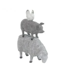 Grayson Lane Grey Polystone Stacking Animals Sculpture -GRAYSON LANE shop 330859959 AlternateImage3 l